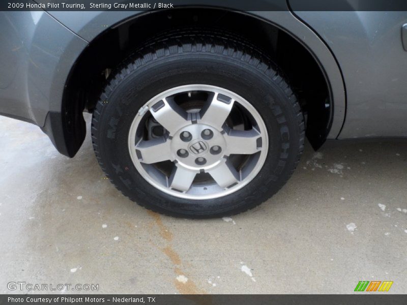 Sterling Gray Metallic / Black 2009 Honda Pilot Touring