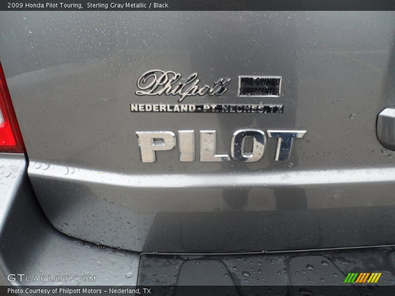 Sterling Gray Metallic / Black 2009 Honda Pilot Touring