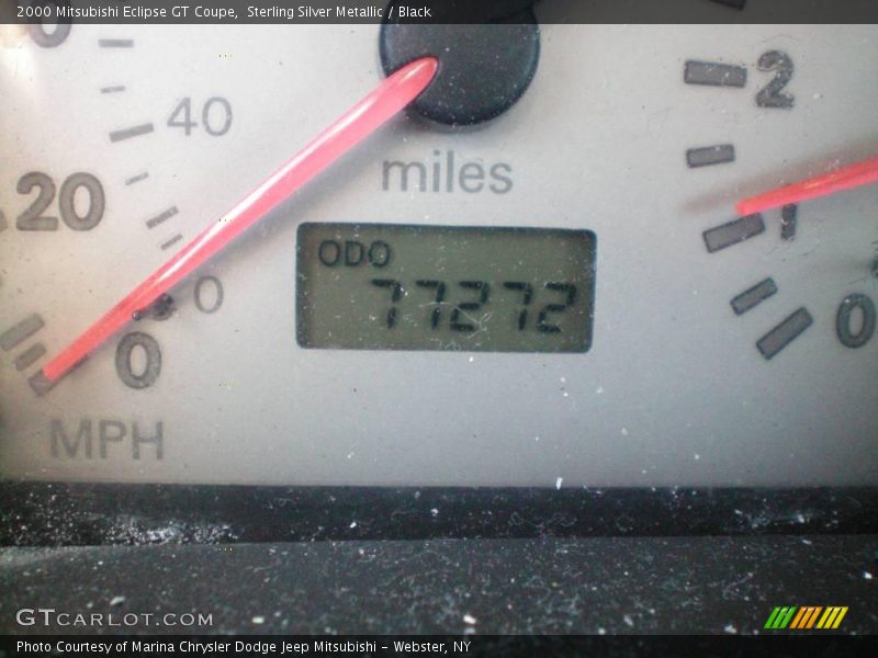 Sterling Silver Metallic / Black 2000 Mitsubishi Eclipse GT Coupe