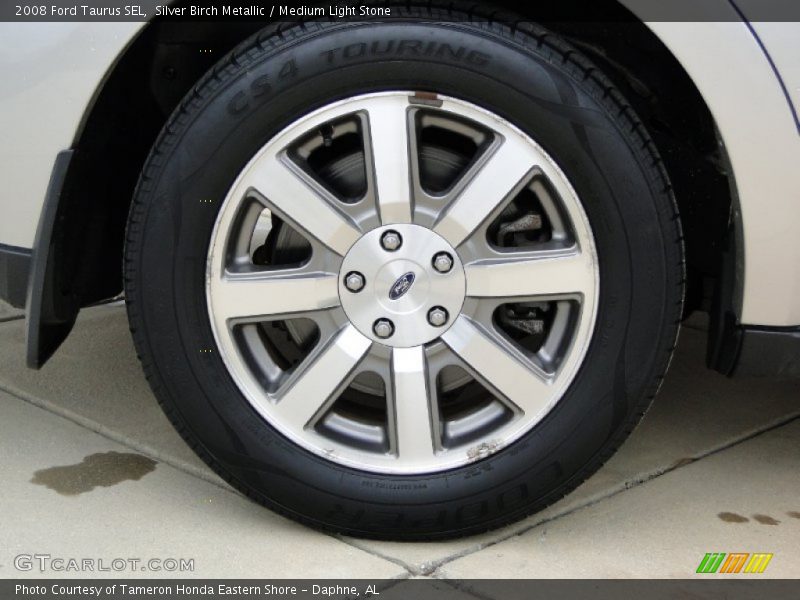 Silver Birch Metallic / Medium Light Stone 2008 Ford Taurus SEL