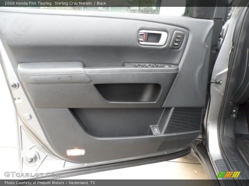 Sterling Gray Metallic / Black 2009 Honda Pilot Touring