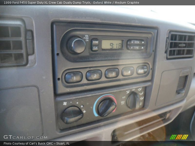 Oxford White / Medium Graphite 1999 Ford F450 Super Duty XL Crew Cab Dually Dump Tryck