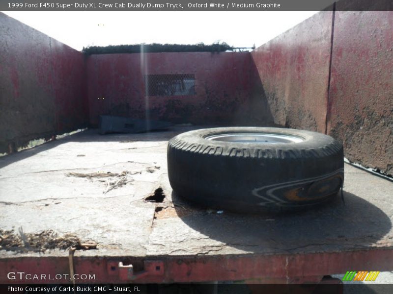 Oxford White / Medium Graphite 1999 Ford F450 Super Duty XL Crew Cab Dually Dump Tryck