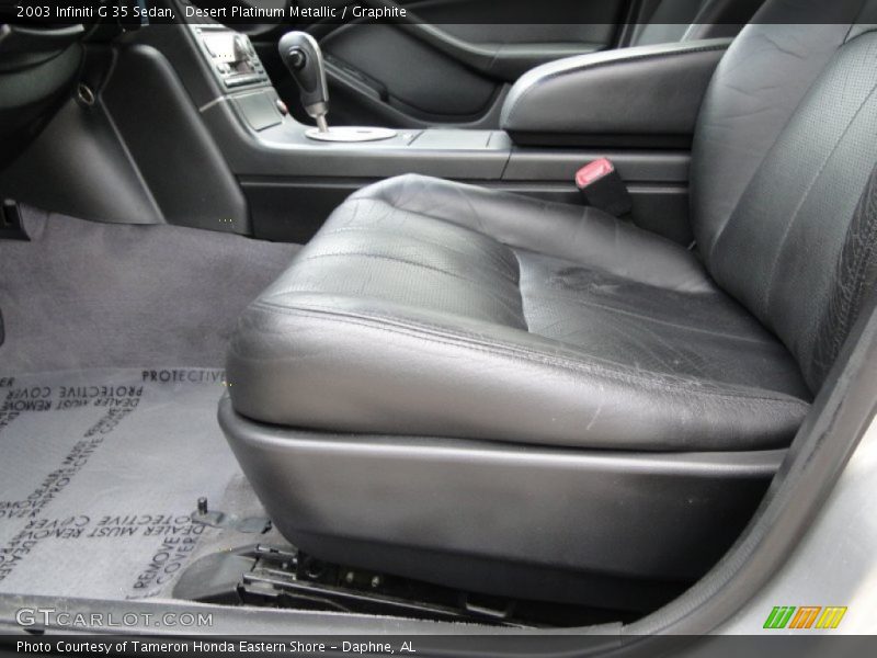 Desert Platinum Metallic / Graphite 2003 Infiniti G 35 Sedan