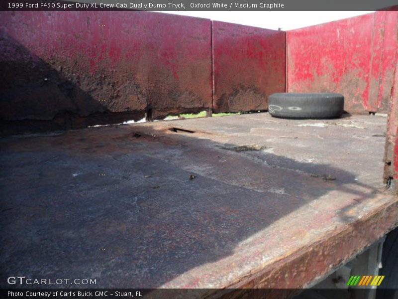 Oxford White / Medium Graphite 1999 Ford F450 Super Duty XL Crew Cab Dually Dump Tryck