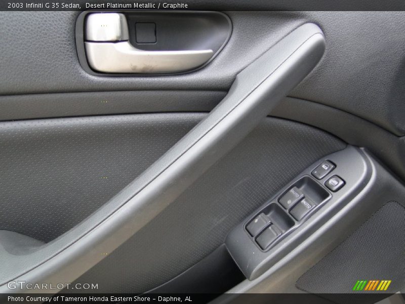 Desert Platinum Metallic / Graphite 2003 Infiniti G 35 Sedan