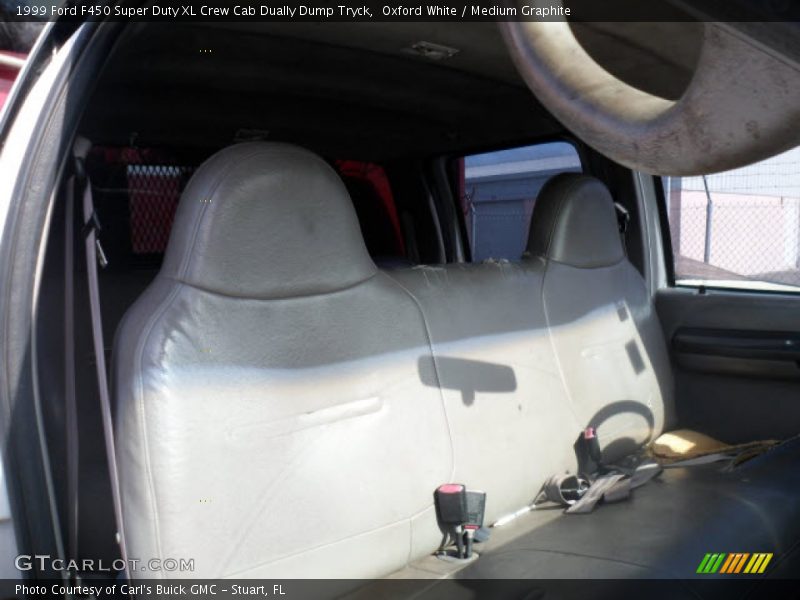 Oxford White / Medium Graphite 1999 Ford F450 Super Duty XL Crew Cab Dually Dump Tryck