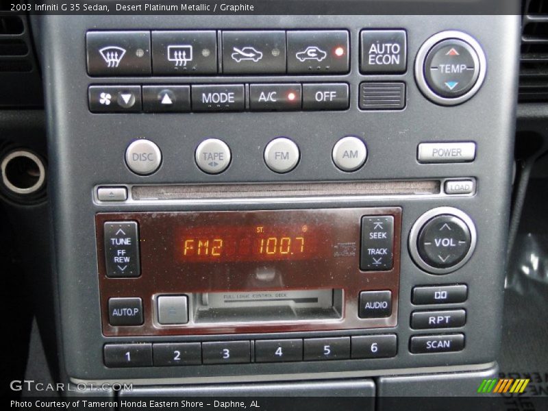 Desert Platinum Metallic / Graphite 2003 Infiniti G 35 Sedan