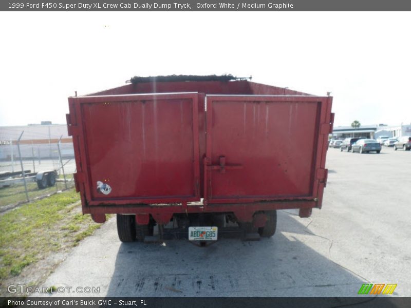 Oxford White / Medium Graphite 1999 Ford F450 Super Duty XL Crew Cab Dually Dump Tryck