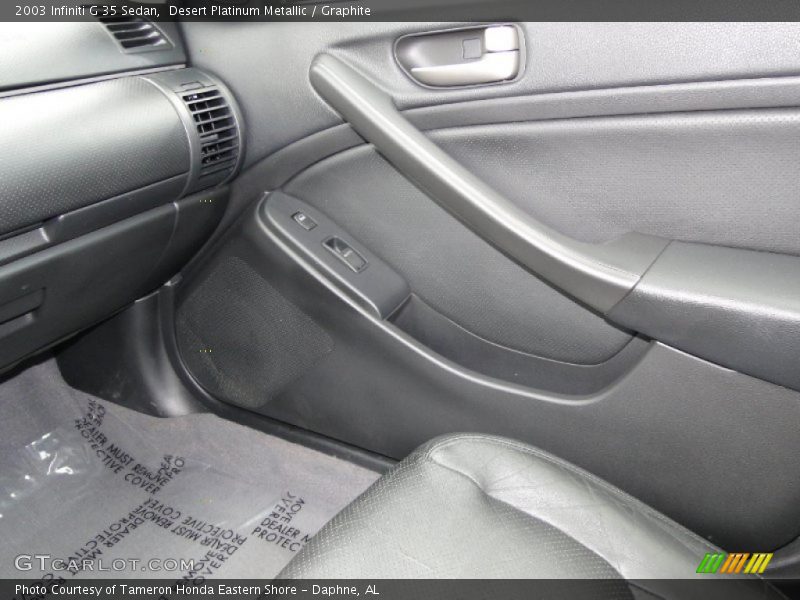 Desert Platinum Metallic / Graphite 2003 Infiniti G 35 Sedan