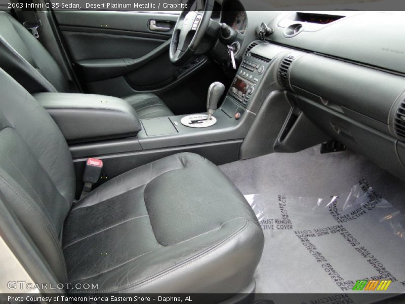 Desert Platinum Metallic / Graphite 2003 Infiniti G 35 Sedan