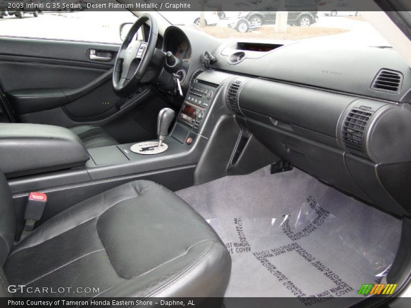 Desert Platinum Metallic / Graphite 2003 Infiniti G 35 Sedan