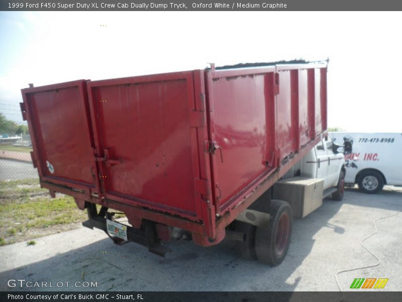 Oxford White / Medium Graphite 1999 Ford F450 Super Duty XL Crew Cab Dually Dump Tryck