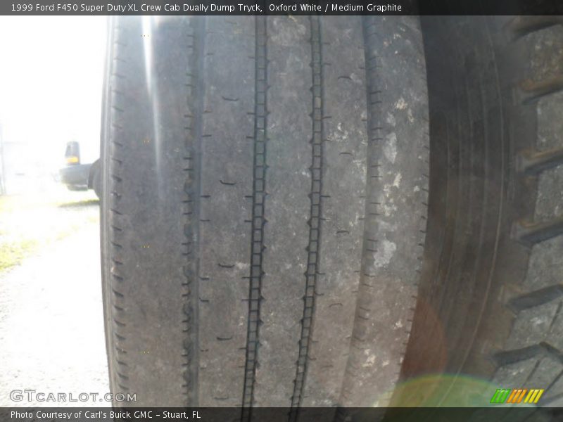 Oxford White / Medium Graphite 1999 Ford F450 Super Duty XL Crew Cab Dually Dump Tryck