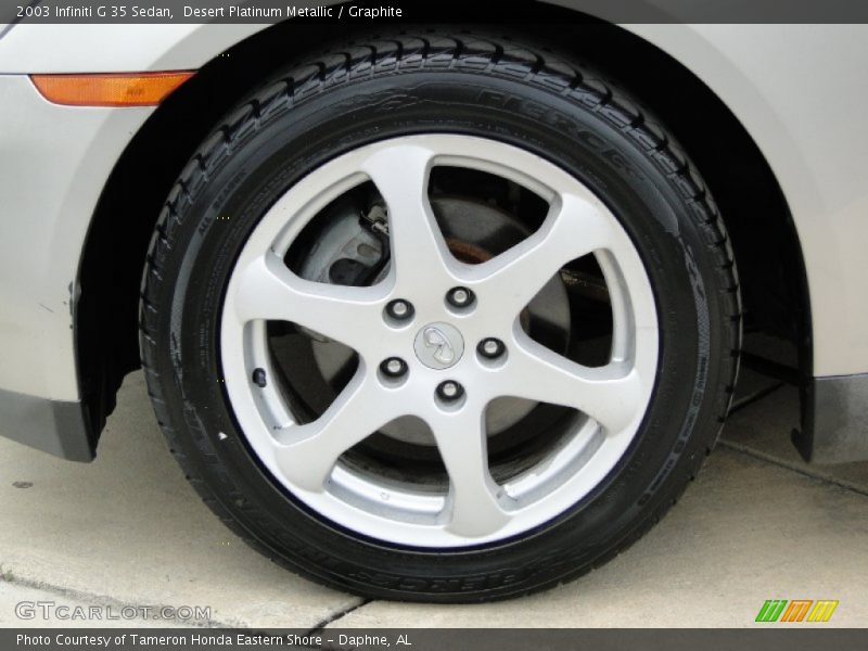 Desert Platinum Metallic / Graphite 2003 Infiniti G 35 Sedan