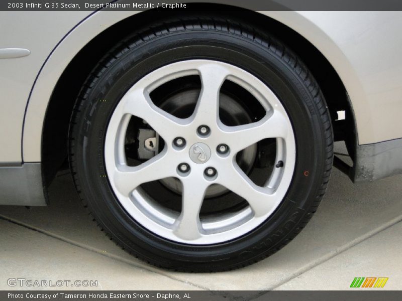 Desert Platinum Metallic / Graphite 2003 Infiniti G 35 Sedan