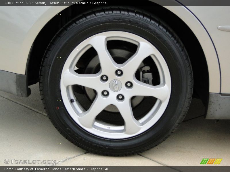 Desert Platinum Metallic / Graphite 2003 Infiniti G 35 Sedan