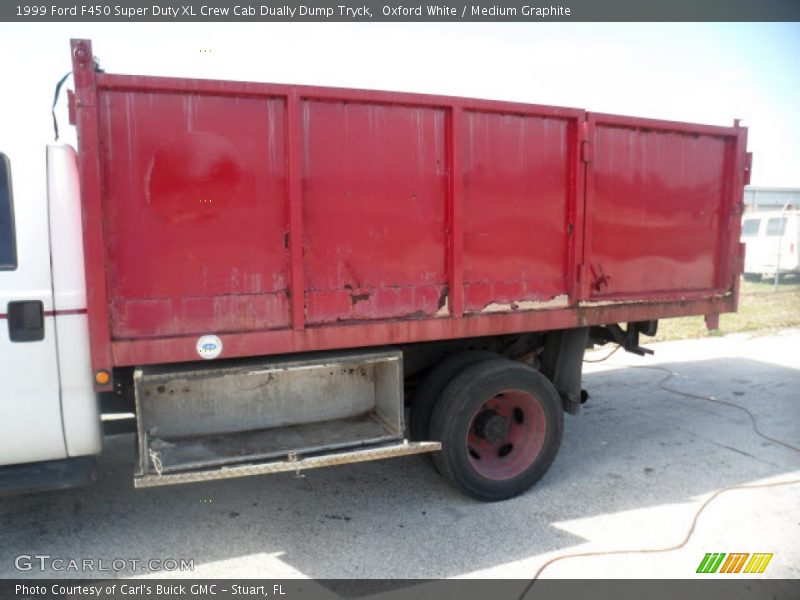 Oxford White / Medium Graphite 1999 Ford F450 Super Duty XL Crew Cab Dually Dump Tryck