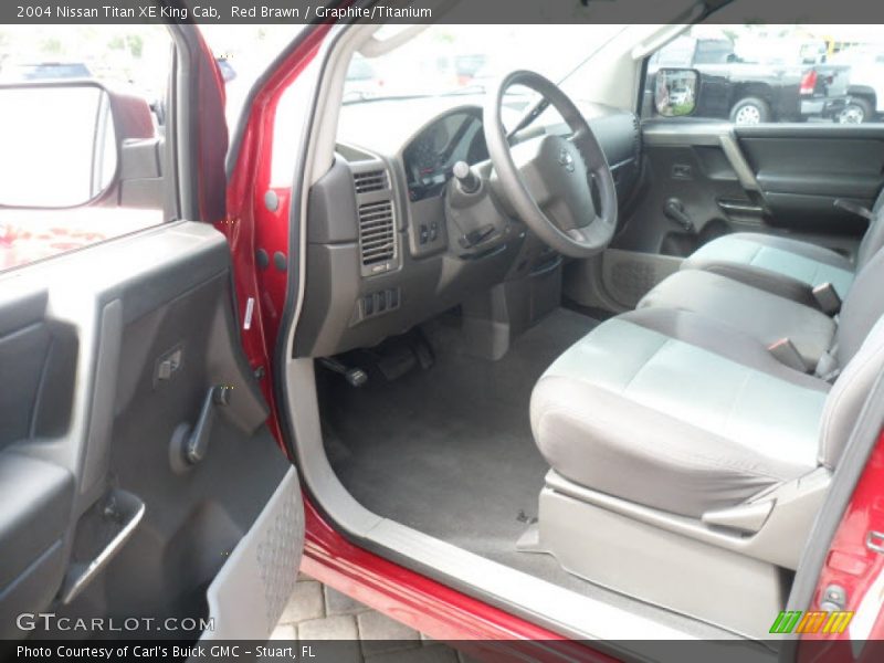 Red Brawn / Graphite/Titanium 2004 Nissan Titan XE King Cab