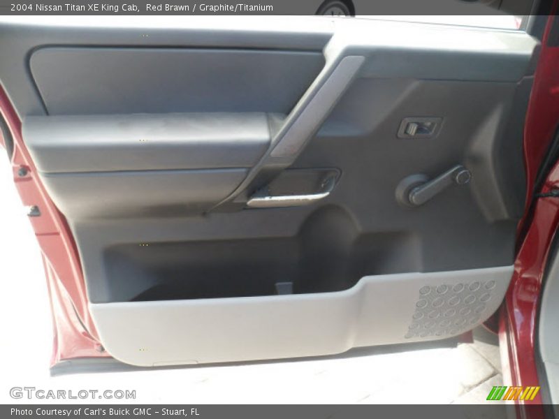 Red Brawn / Graphite/Titanium 2004 Nissan Titan XE King Cab