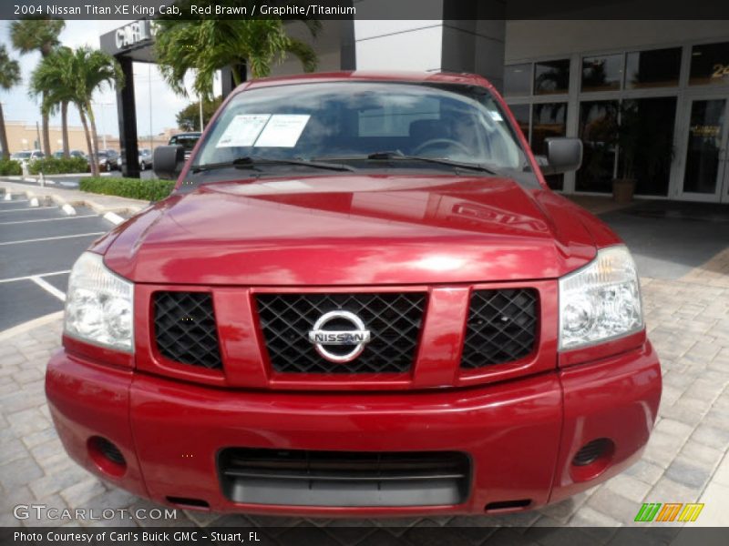 Red Brawn / Graphite/Titanium 2004 Nissan Titan XE King Cab