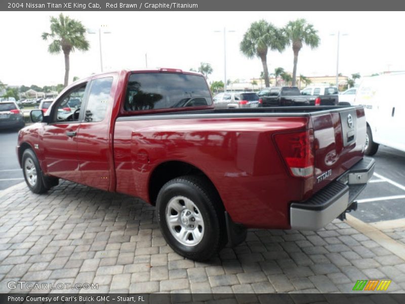Red Brawn / Graphite/Titanium 2004 Nissan Titan XE King Cab