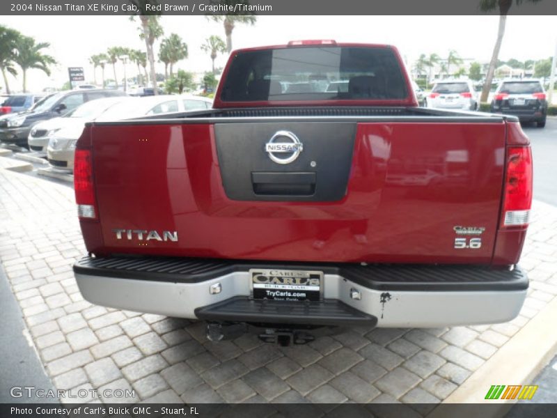 Red Brawn / Graphite/Titanium 2004 Nissan Titan XE King Cab