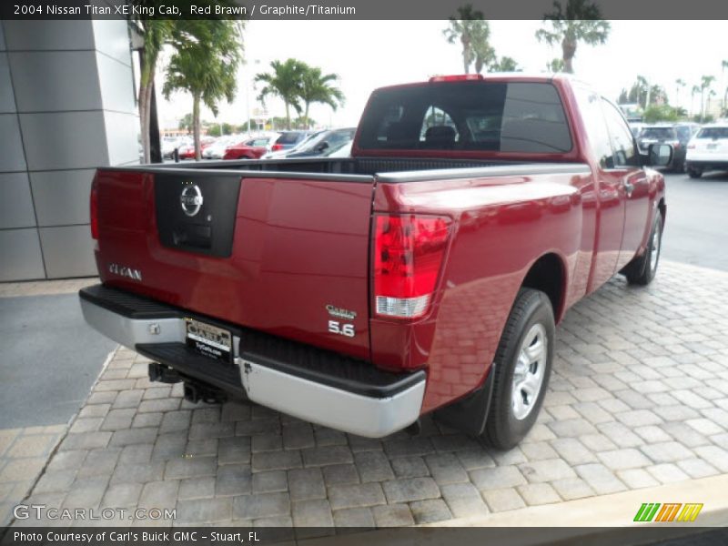 Red Brawn / Graphite/Titanium 2004 Nissan Titan XE King Cab