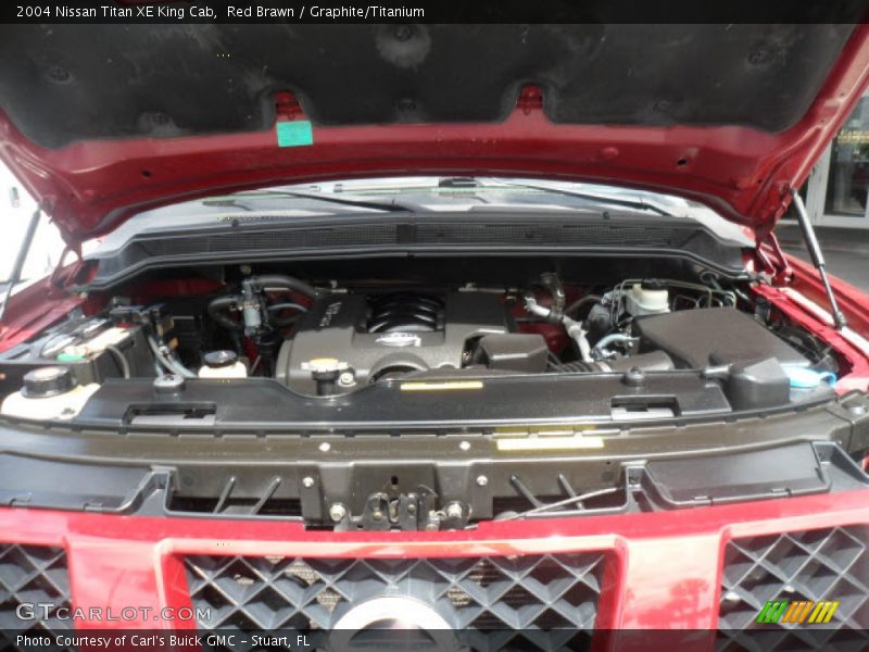 Red Brawn / Graphite/Titanium 2004 Nissan Titan XE King Cab