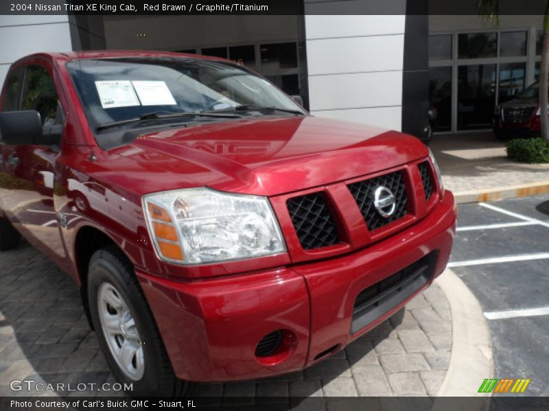Red Brawn / Graphite/Titanium 2004 Nissan Titan XE King Cab