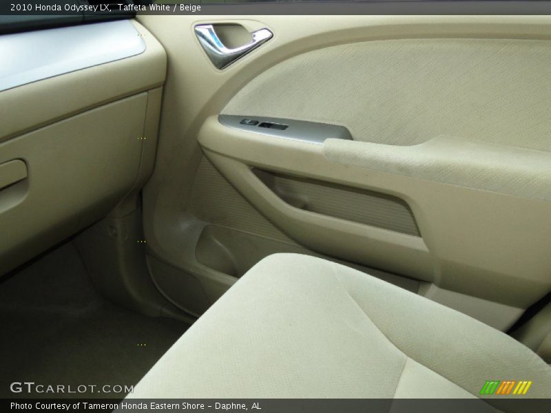 Taffeta White / Beige 2010 Honda Odyssey LX