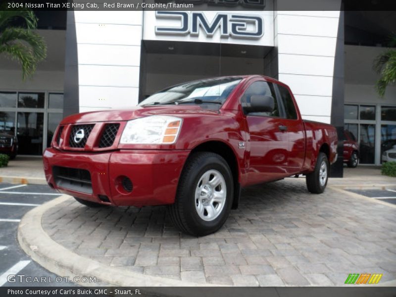 Red Brawn / Graphite/Titanium 2004 Nissan Titan XE King Cab