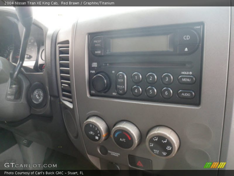 Red Brawn / Graphite/Titanium 2004 Nissan Titan XE King Cab