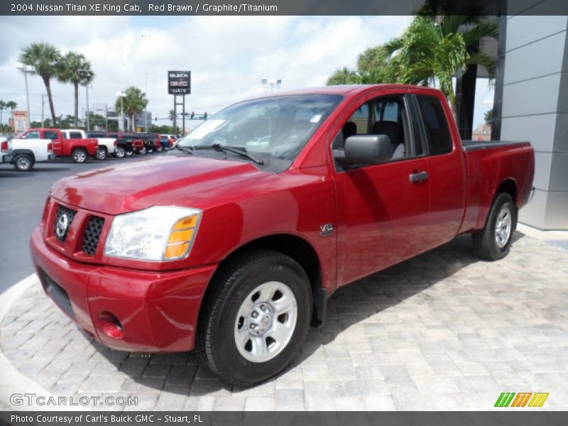 Red Brawn / Graphite/Titanium 2004 Nissan Titan XE King Cab