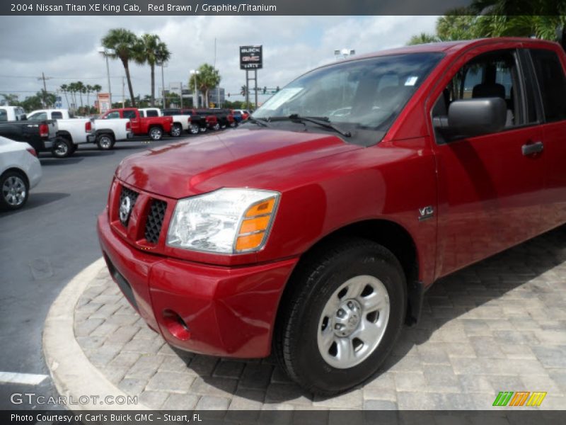 Red Brawn / Graphite/Titanium 2004 Nissan Titan XE King Cab