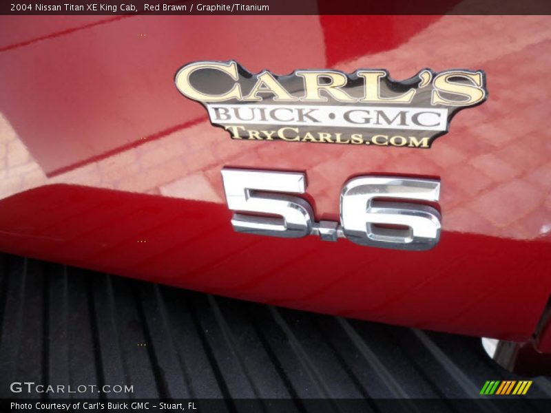 Red Brawn / Graphite/Titanium 2004 Nissan Titan XE King Cab