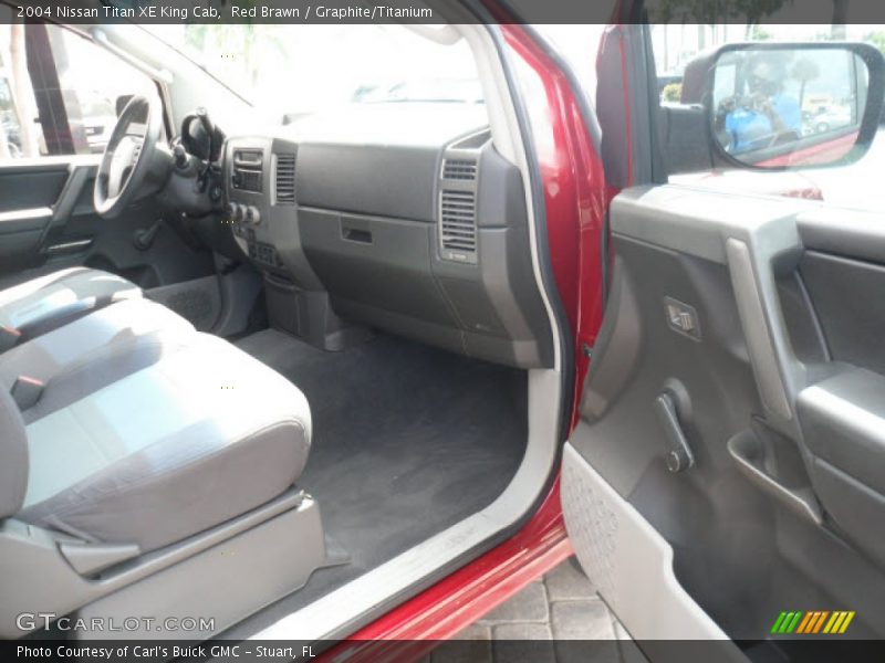 Red Brawn / Graphite/Titanium 2004 Nissan Titan XE King Cab