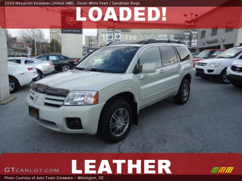 Dover White Pearl / Sandblast Beige 2004 Mitsubishi Endeavor Limited AWD