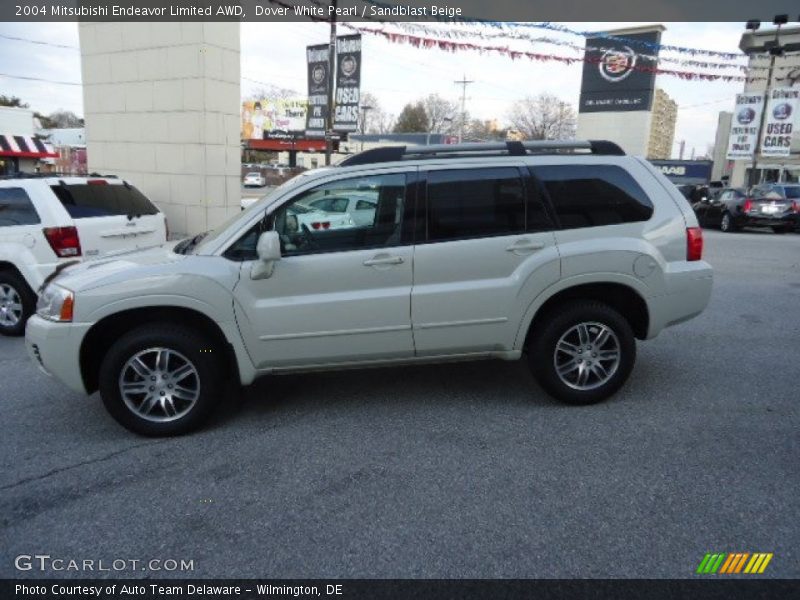 Dover White Pearl / Sandblast Beige 2004 Mitsubishi Endeavor Limited AWD