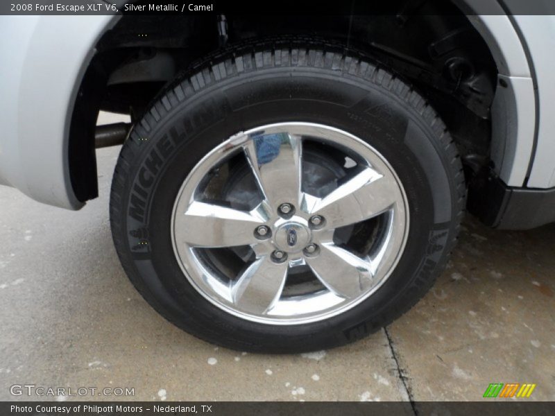 Silver Metallic / Camel 2008 Ford Escape XLT V6