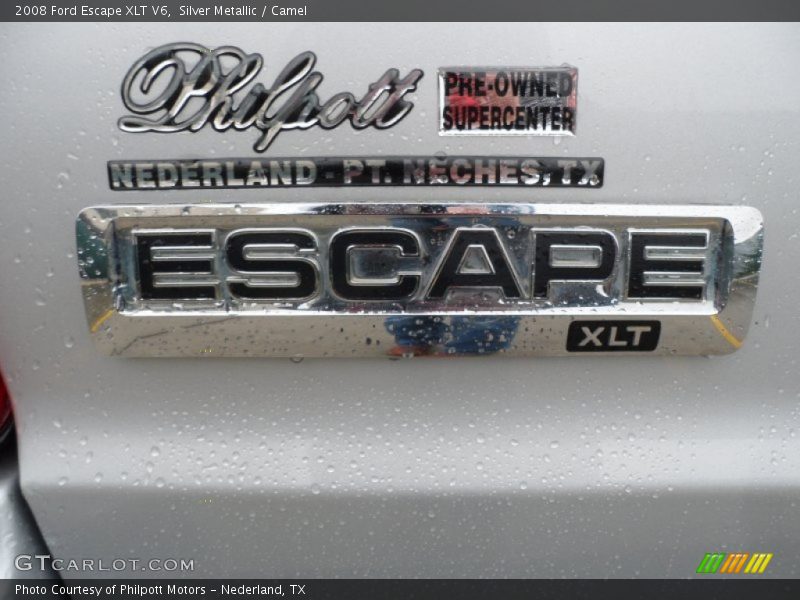 Silver Metallic / Camel 2008 Ford Escape XLT V6