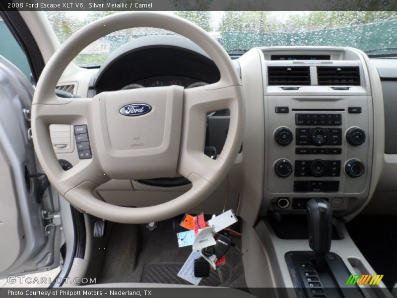 Silver Metallic / Camel 2008 Ford Escape XLT V6