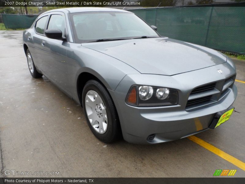 Silver Steel Metallic / Dark Slate Gray/Light Graystone 2007 Dodge Charger
