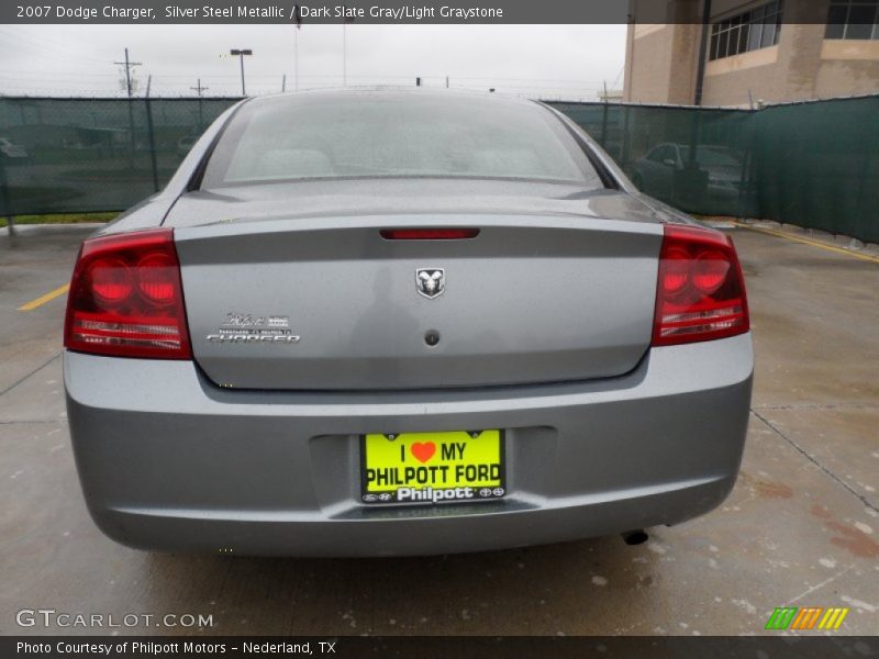 Silver Steel Metallic / Dark Slate Gray/Light Graystone 2007 Dodge Charger