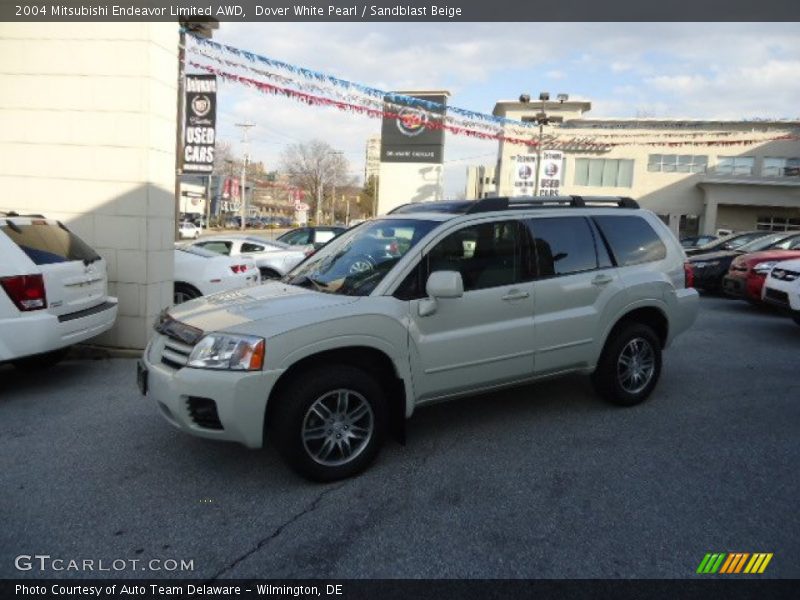 Dover White Pearl / Sandblast Beige 2004 Mitsubishi Endeavor Limited AWD