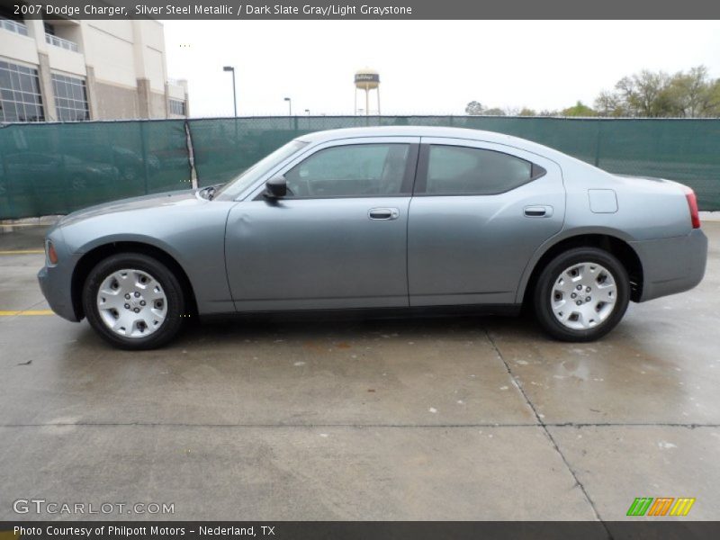 Silver Steel Metallic / Dark Slate Gray/Light Graystone 2007 Dodge Charger