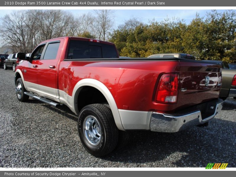  2010 Ram 3500 Laramie Crew Cab 4x4 Dually Inferno Red Crystal Pearl