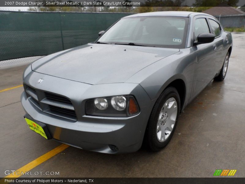 Silver Steel Metallic / Dark Slate Gray/Light Graystone 2007 Dodge Charger