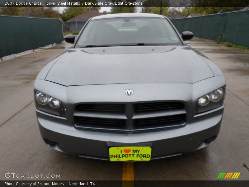Silver Steel Metallic / Dark Slate Gray/Light Graystone 2007 Dodge Charger