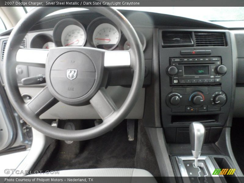Silver Steel Metallic / Dark Slate Gray/Light Graystone 2007 Dodge Charger
